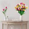 High-End PU Mini Artificial Tulip Bouquet for Living Room