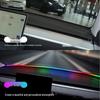 Colorful Acrylic Windshield Soundproof Light: App-Controlled, No Wiring, for Car Decoration.