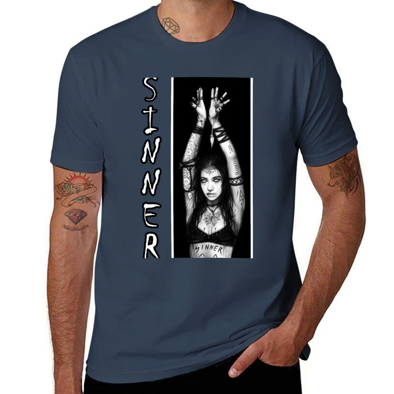 Sinner TShirt Plus Size Gym Sports TShirt S