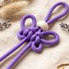 Handmade Chinese Knot Keychain Hand Woven DIY Bag Charm Braided Rope Keychain  Handbag Decoration