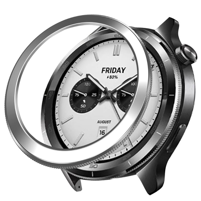 Minimalist Watch Frame Guard Bezel Rings for S4/S3 Series Shockproof PC Shell Easy Snap On Installation Universal Design