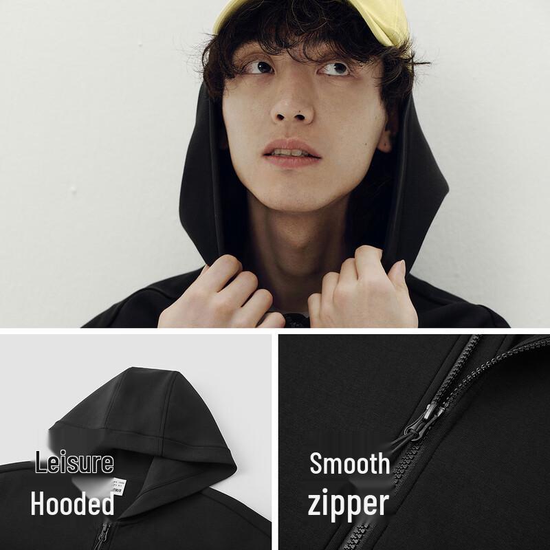 Semir Wang Anyu Collection Loose Fit Hooded Knit Jacket