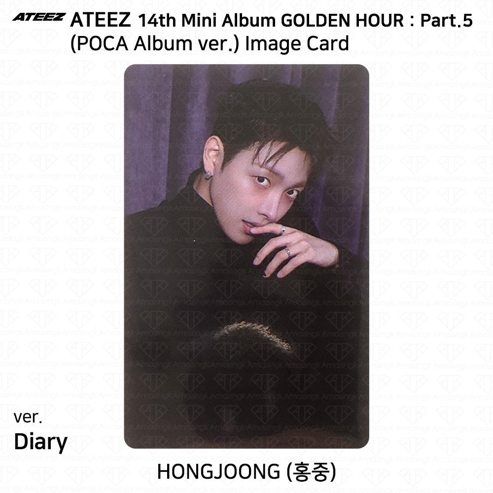 ATEEZ 14° Mini Album Golden Hour Parte.5 Album POCA ver. Photocard DIARY VER