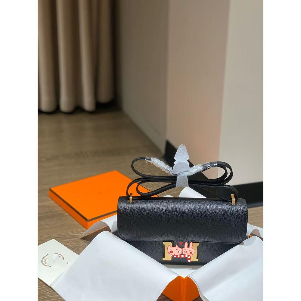 Ep Palmprint Top Layer Cowhide Horizontal Plate Light Luxury Style Single-shoulder Crossbody Women's Bag