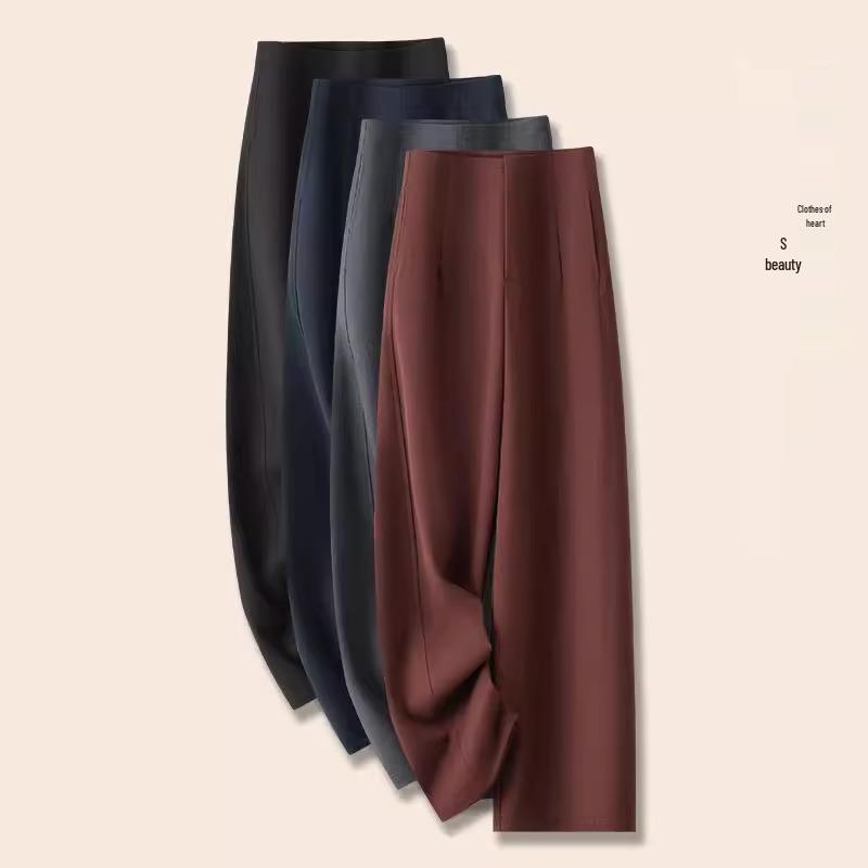 

Women s 2025 Summer Fashion High Waist Black Suit Pants - Slimming, Loose-Fit, Narrow & Wide Leg Options 28 [52.5-57.5 kg]