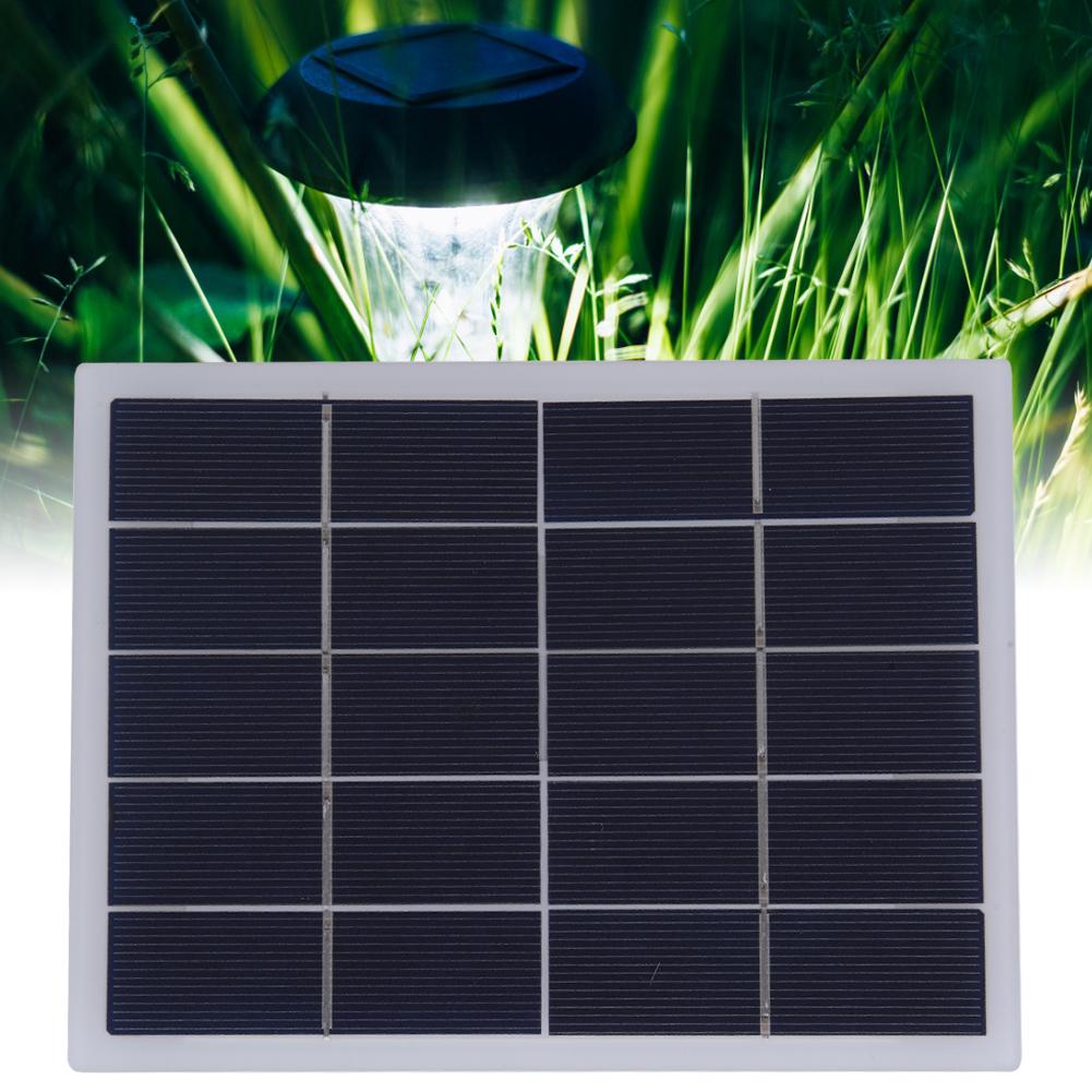 3W 5V Polycrystalline Silicon DIY Solar Panel Laminated Board Battery Plate 170x130mm(3W‑White )