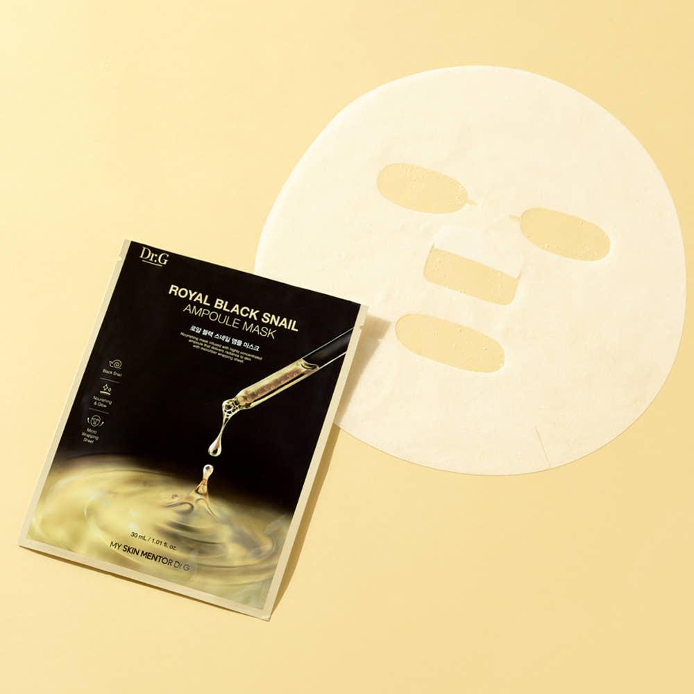 Dr.G Royal Black Snail Ampoule Mask 10 Sheets