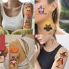 10Pcspack Halloween Tattoo Stickers Horror Lips Bat Pumpkin Candy Funny Tattoos Temporary Sticker Waterproof Gift Toy