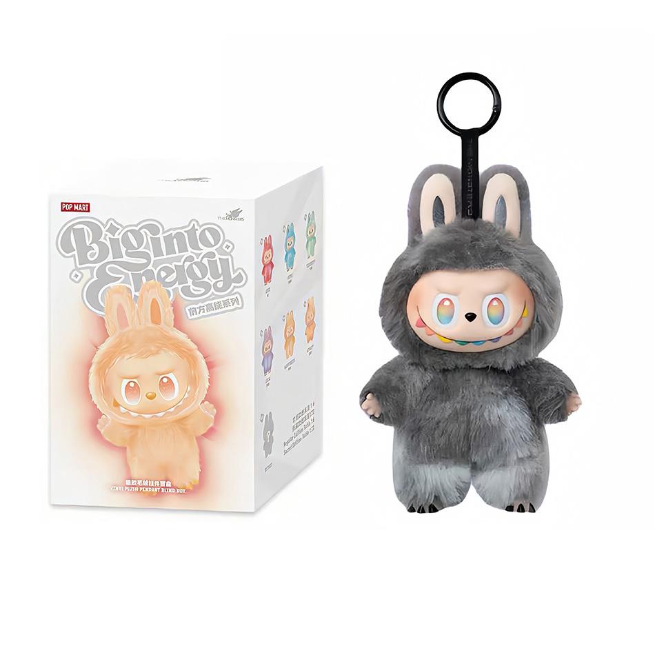 Tegneserie Labubu V3 Plysjleke Fylt Anime Vinylansikt Kjærlighet Ro Labubu Dukke Veskeanheng Bursdagsgaver Jente