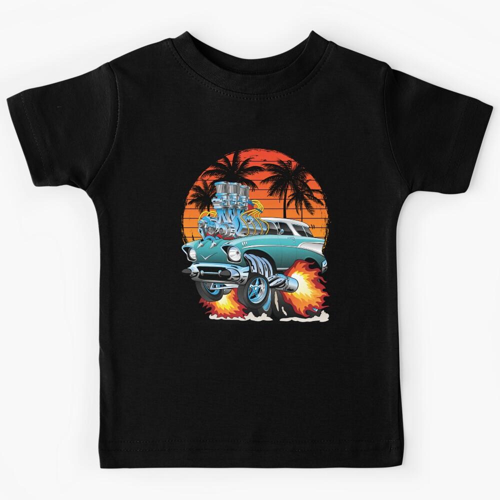 Muscle Cars Hot Rods and Street Machines Beach Vacations Kids T-Shirt 150