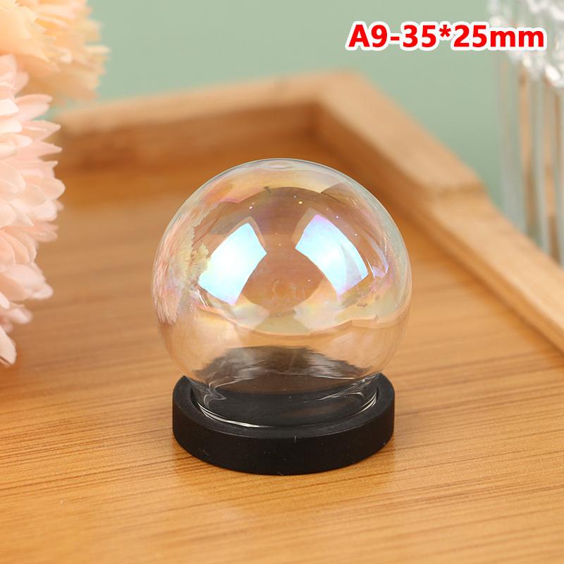 1pcs Dollhouse Glass Ball Decoration Kit DIY Accessories Materials Toy Small Handmade Wooden Miniature Assembly