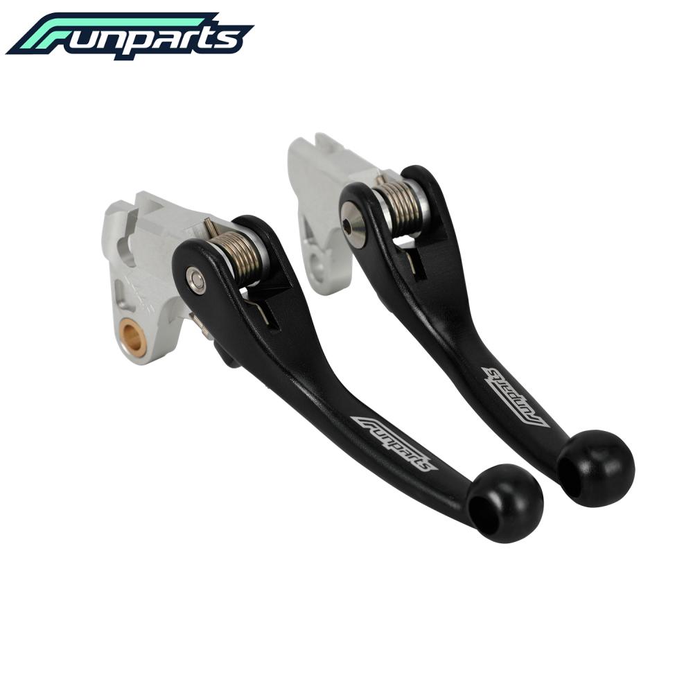 Funparts Motorcycle CNC Brake Clutch Lever Handle Aluminum For KAWASAKI KLX110L 2010-2024 Dirt Pit Bike Motorcycles Accessories