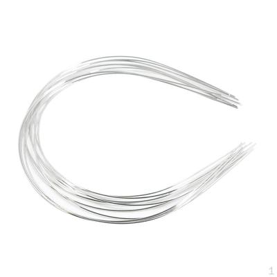 10 pezzi 1,2 mm donne semplice metallo fascia per capelli fascia accessorio, fai da te creazione artigianato
