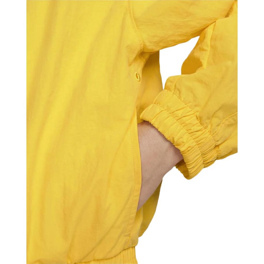 Nike Sportswear Tech Pack Solid Zip Pocket Woven Collar Jacket Women Outerwear Yellow DQ6658-719