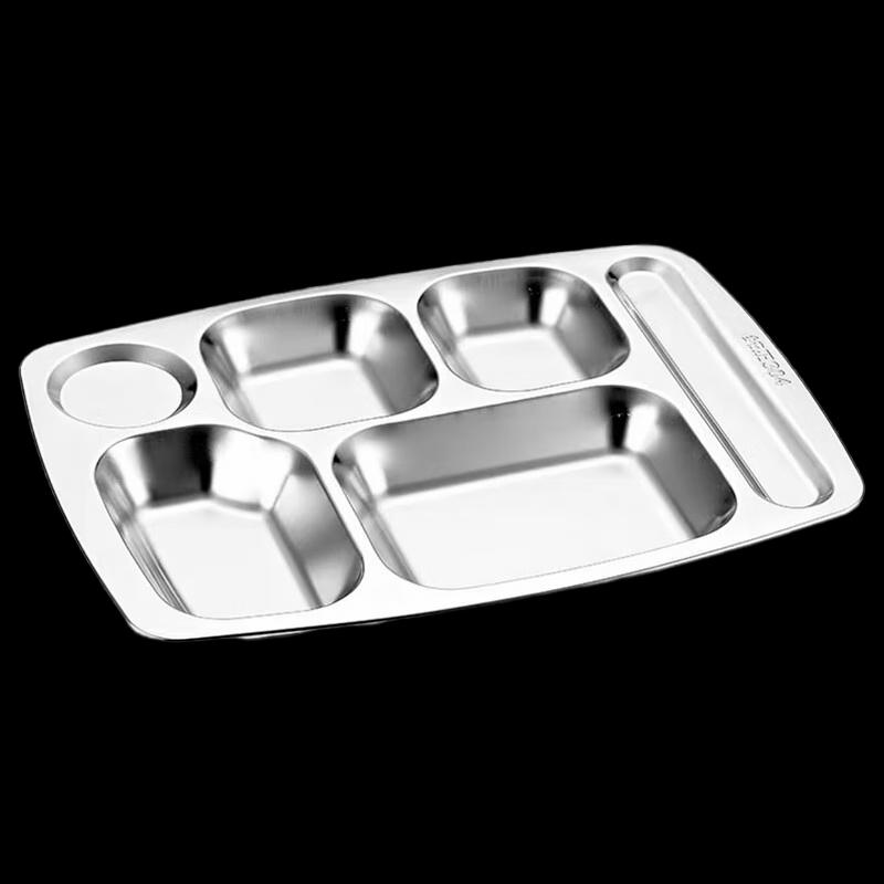 Linpan 304 Stainless Steel Divided Meal Tray