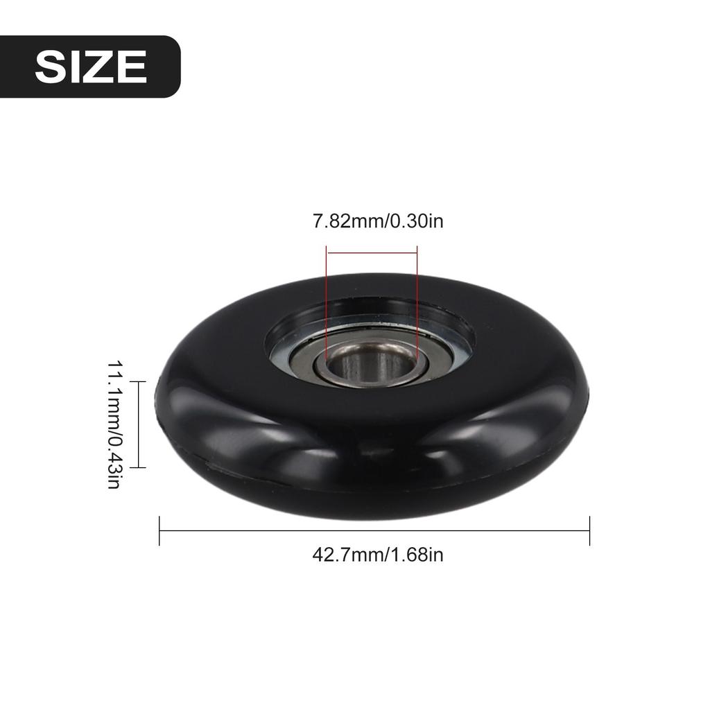 Long Lasting and Wear resistant Rowing Machine Replacement Wheel with Bearings