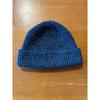 Used NOAH Blue x Black Knit Hat Beanie Made in Canada Good Condition Logo Embroidery Supreme