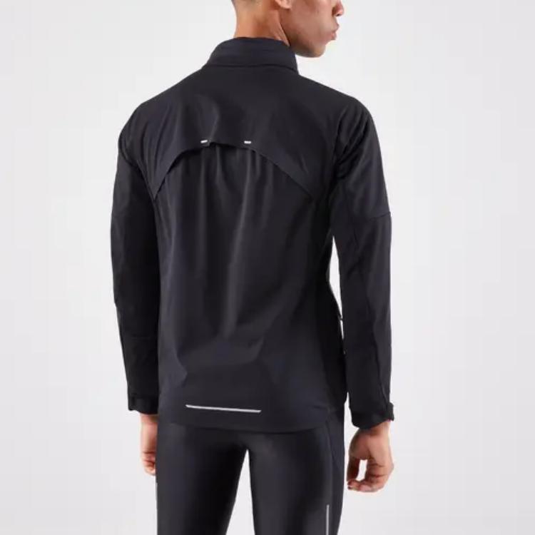 DECATHLON KIPRUN Waterproof Breathable Running Warm Long Sleeve Jacket Coats Men's Smoky Black