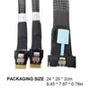 MCIO 8i Slimline SAS To 2 Ports SFF-8654 4i Cable Male To Male Server Connection Cable 50cm Server High-Speed Adapter Cable