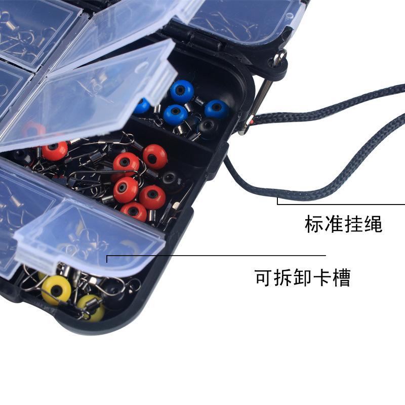 177 Fishing Accessories Set, Crank Hook Sea Fishing Space Beans, Lead Drop Swivel, Luya Sea Fishing