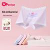 Fenteng Girls' 10A Antibacterial Combed Cotton Boxer Briefs (4-Pack)
