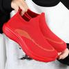 Women's shoes spring and summer women's new flying knitting light soft-soled sneakers breathable one-foot slip socks shoes running shoes wholesale