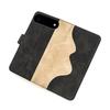 For iPhone Air Wallet Case Leather Phone Cover Splicing Color