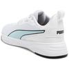 Puma Flyer Flex Knit Fashion Comfortable Shock Absorption Non-Slip Rebound Low-Top Casual Running Shoes Unisex Sneaker White Blue 376287-06