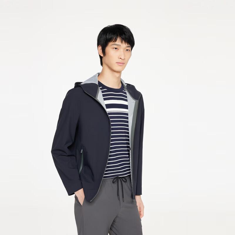K-Boxing Men s Spring Summer Colorblock Hooded Casual Jacket VKDR1310 L