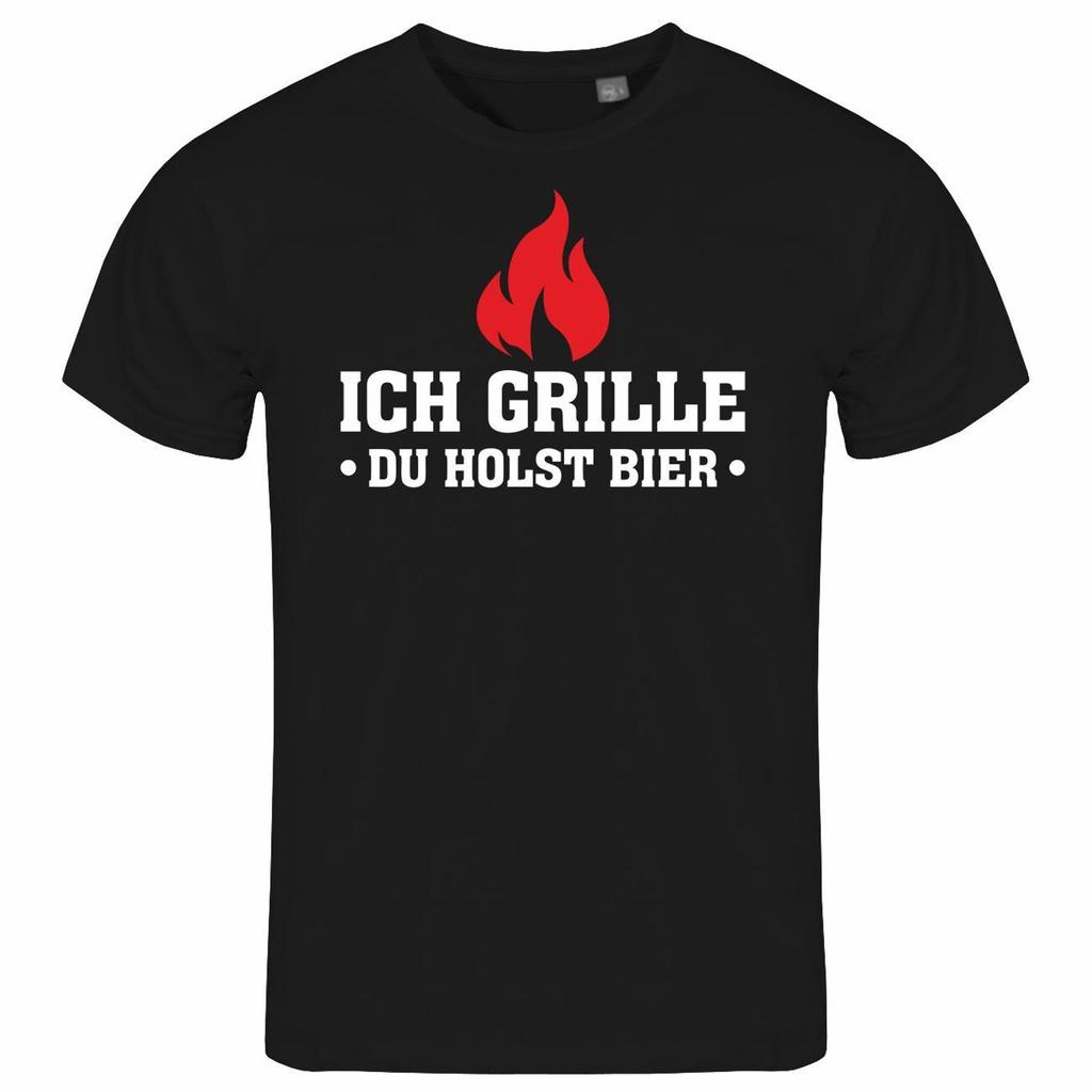 Unisex S Grill You Get Beer T Shirt S 2XL Grill Roast BBQ Garden Party