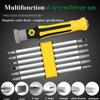 6 Piece Set Tamper-Proof Magnetic Screwdriver Bit Hex  Screwdriver Head Flat Repair Precision Insulated Hand Tool Safety LXY