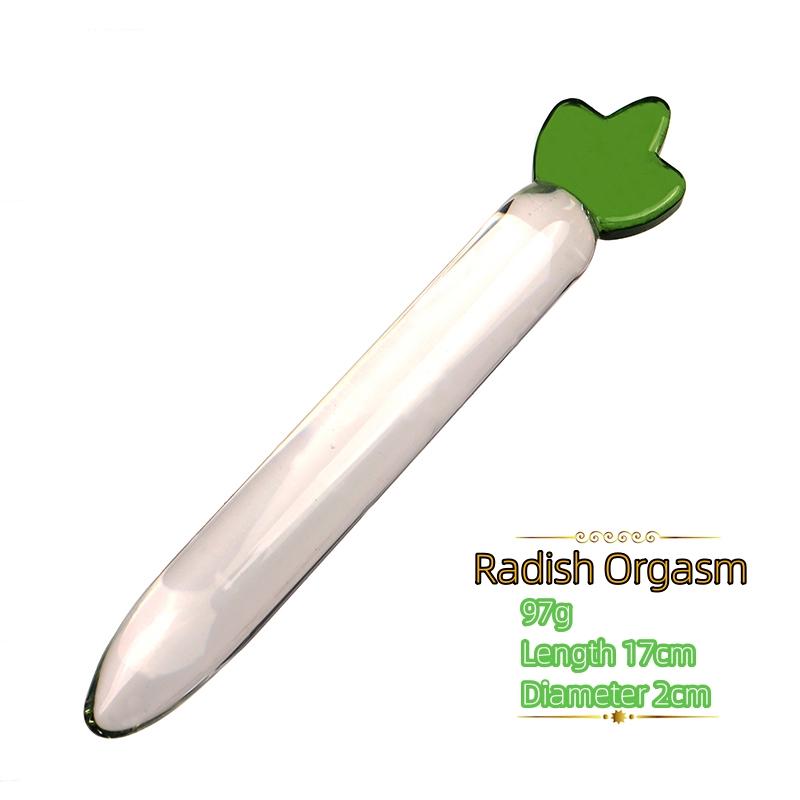 VaHppy Meyveler/Sebzeler Stilize Yapay Penis Küçük 100g 18*2cm Cam Mastürbatörler Kızlar İçin Seks Oyuncakları Kadınlar İçin SM BDSM