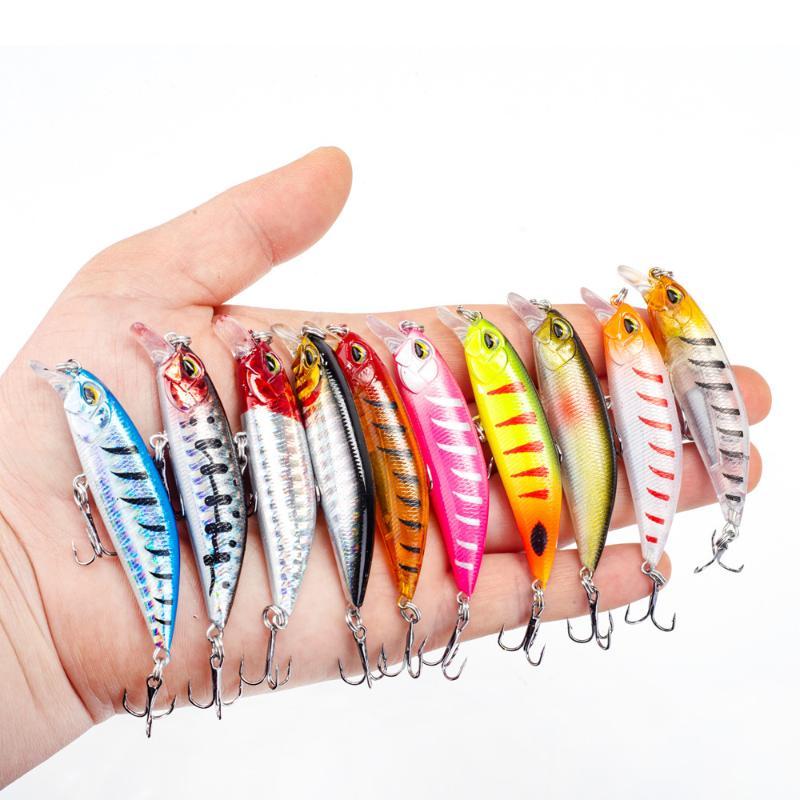 1Pc Long-Distance Casting Hard Bait Lure 7Cm 8G Diving Artificial Plastic Fishing Bait For Lure Fishing