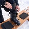 Ski Shin Pads 4PCS Snowboard Pads, Comfortable Memory Foam Protective Inserts, Snowboarding Gear Pain Relief Cuttable Calf Cushion for Outdoor Sports