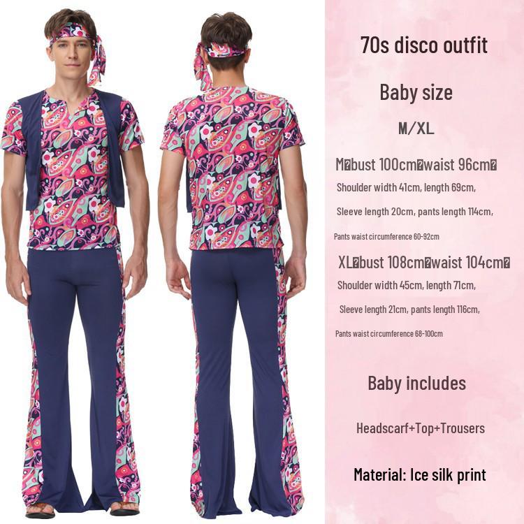 Halloween 70s Disco Hippie Costume