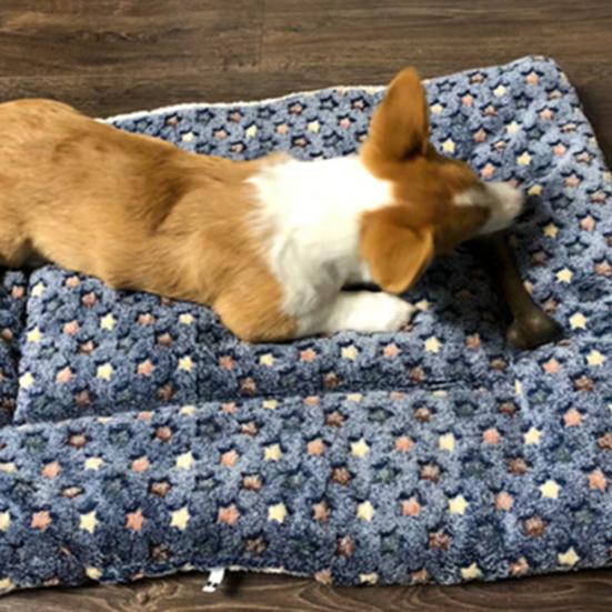 Haustier Hund Katze Stern Pfoten Bettmatte Weiche Fleece Decke Warme Schlafkissen Matratze