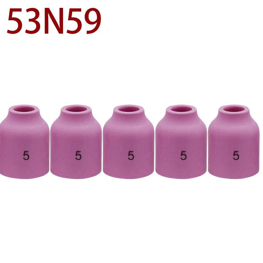 5XTIG Gas Lens Alumina Nozzle Ceramic Cups 53N59 53N58 53N60 53N61 53N61S For SR WP- 9/20/25 TIG Welding Torch Welding Material