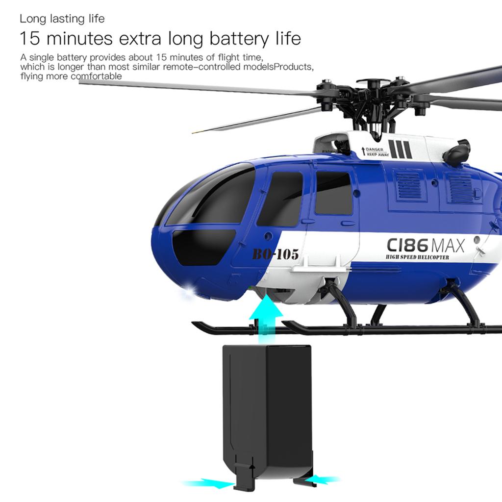 Remote Control Helicopter 6-axis Gyroscope 2.4G 4CH Single Propeller Aileron Free Helicopter with Function Optical Flow Position