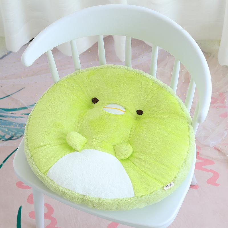 Мультяшная подушка на сиденье круглой формы с животными плюшевая игрушка для осени и зимы детская подушка для стула с утолщением домашняя подушка для стула у эркерного окна Diameter 45cm thickness 10cm 1960₽