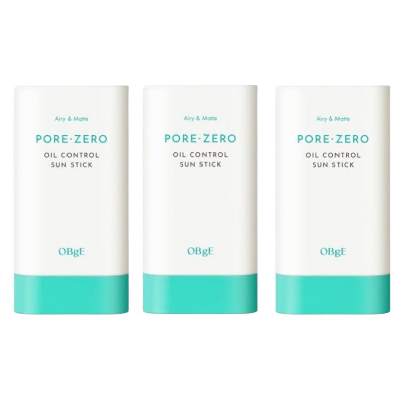 OBge Pore Zero Oil Control Sun Stick SPF50+ PA++++ 18g – No Sebum Matte Sunscreen Stick, Pore Blurring Primer Effect UV Protection