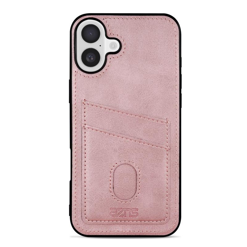 Business Leder Weiche Kante Handyhülle Für iPhone 16E 15 Pro Max 14 Pro 13 12 11 Einfarbig Stoßfest Schlank Hart PC Rückseite
