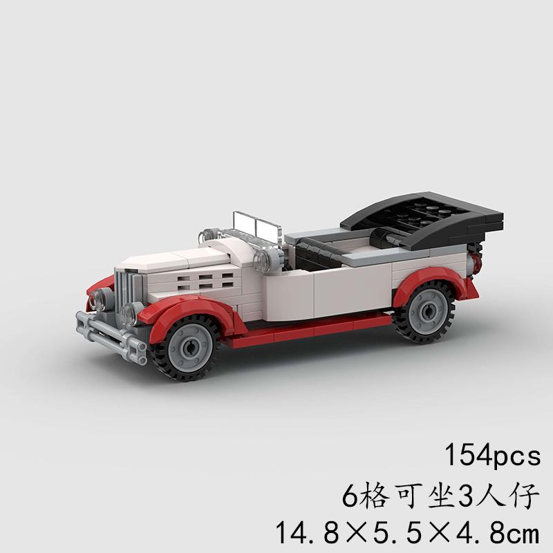 Technical Speed MOC Car City Super Rally Car Building Blocks Bricks Ornament Retro VintageToys For Kids Adults Birthday Gifts