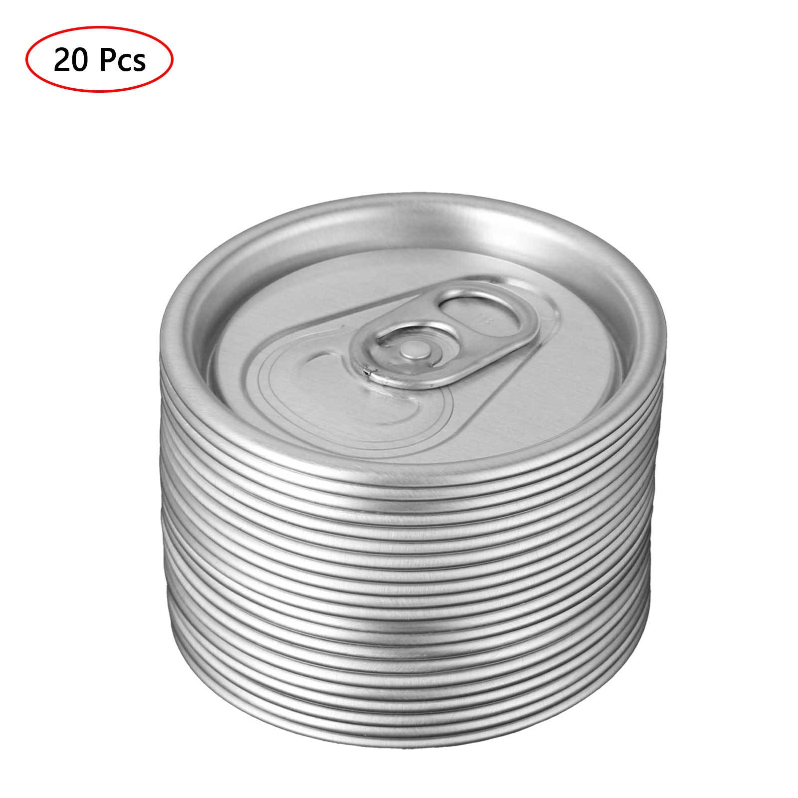

20 Pcs Can Lid Covers, Soda Can Pulling Ring Protector Cover Lid for Can Beverage 20Pcs срібний