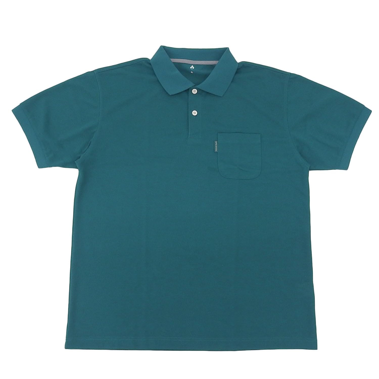 montbell wic. polo shirt men s short sleeve 1114228 blue green