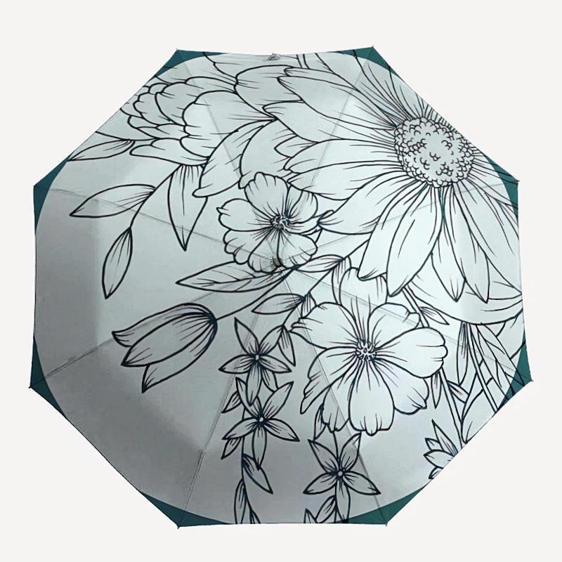 1pc Floral Bouquet Automatic Open/Close Umbrella - Compact Travel Umbrella, Gift for Birthdayyy251208180