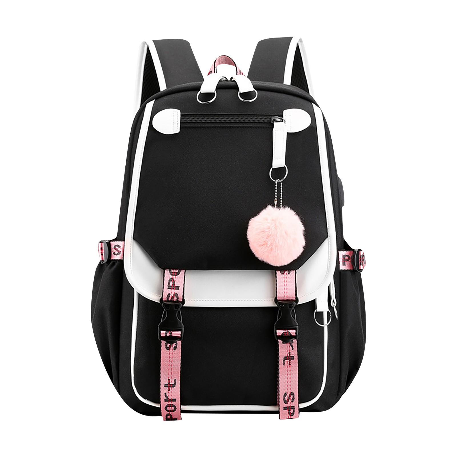 

Рюкзак Студенческая сумка через плечо Путешествия Рюкзак для ноутбука Подарок One Size белый