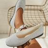 2024 New Fashion Versatile Solid Color Comfortable Slip-on Women's Shoes Flat Bottom Round Toe Breathable Zapatos De Mujer