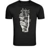 Vintage Microphone Hand T-Shirt - Retro Music Singer Graphic Tee