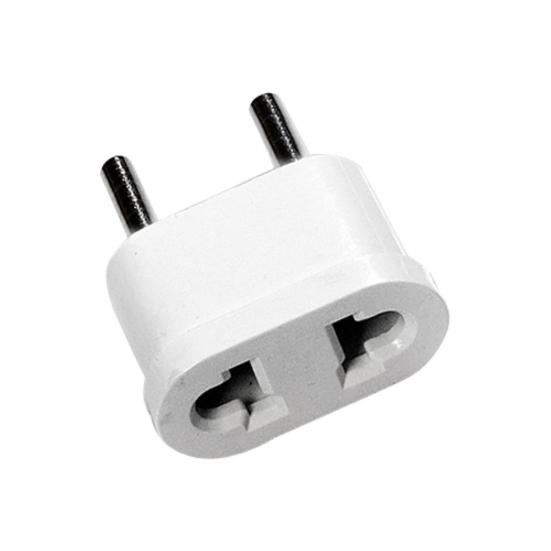 

US USA to EU Euro Europe AC Power Plug Travel Adapter Charger