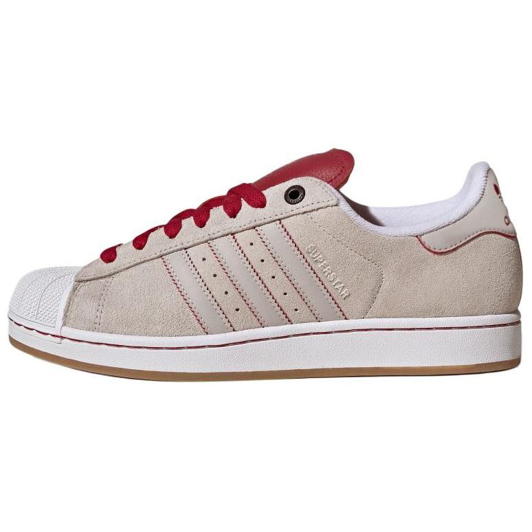 Adidas Originals Superstar 2 Comfortable Thin Sole Durable Low-Top Skate Shoes Unisex Sneakers Pink JI0133